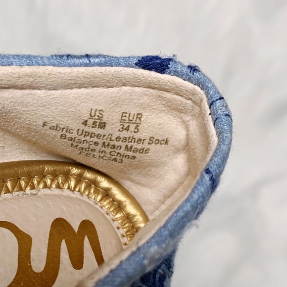 Sam Edelman Felicia chambray embroidered flats - Picture 5 of 6